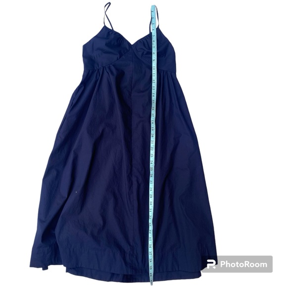 Gap V-Neck Cami Midi Dress Navy Size SP - Picture 8 of 14